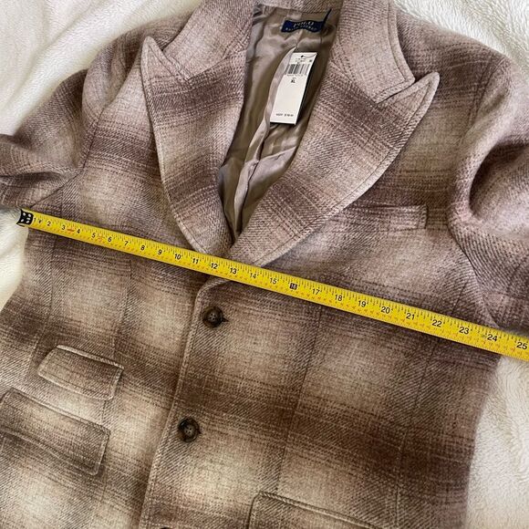 $798 Polo Ralph Lauren Plaid Wool-Blend Coat Size XL NWT - Picture 10 of 13